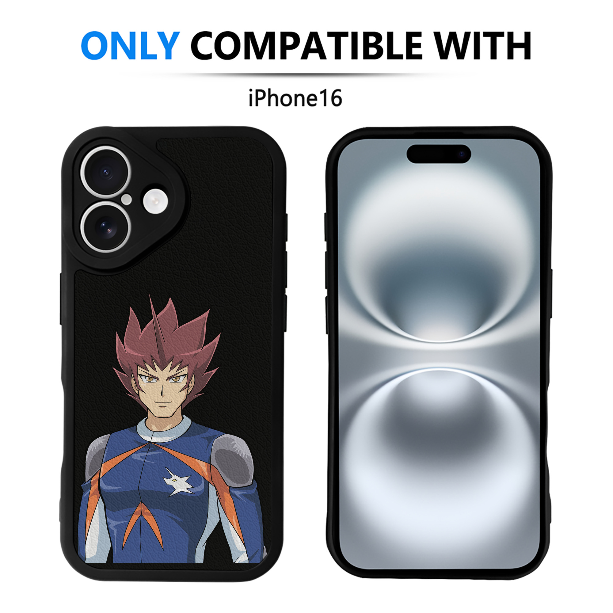 遊☆戯☆王 Yu-Gi-Oh! 【iPhone 16シリーズ対応】シリコンスマホケース（レザー調） 材質：シリコン